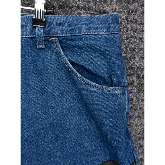 Wrangler Pro Gear Jeans Men 42x30 Blue Brush Guard Upland Briar Hunting Outdoors - Picture 4 of 13